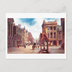 Vintage High Street, Inverness, Scotland Postcard