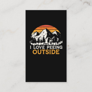 Vintage Hiking Scout Joke for Camper and Hiker Business Card