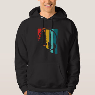 Vintage Hiking Tee Hikers On Rock Retro Sunset Sil