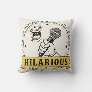 Vintage Hilariou   Comedy Throw PIllow