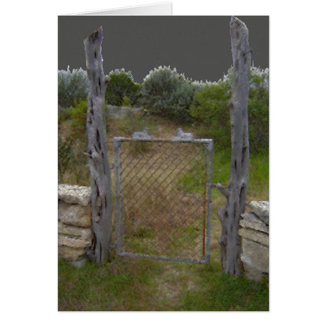 Vintage Hill Country Gate Card (Front)