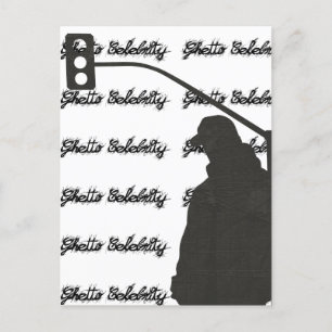 Vintage Hip hop Ghetto Celebrity Street Urban Announcement Postcard