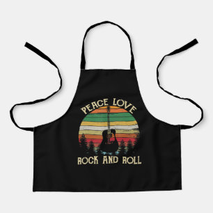 Vintage Hippie Van Flower Bus Peace Love Apron