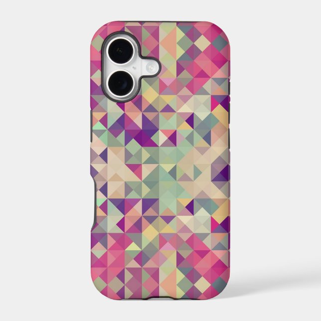 Vintage Hipsters Geometric Pattern. (Back)