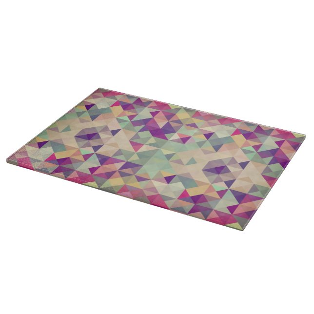 Vintage Hipsters Geometric Pattern. Cutting Board (Corner)