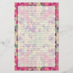 Vintage Hipsters Geometric Pattern. Stationery