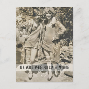 VINTAGE HIPSTERS Postcard