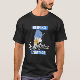 Vintage Hispanic Heritage Month Argentina T-Shirt