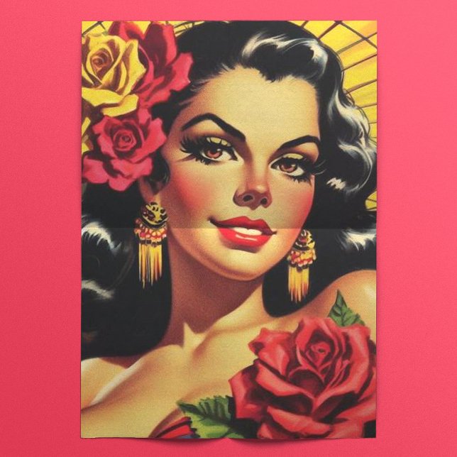 Vintage Hispanic Pin-up Tissue Paper (Creator Uploaded)