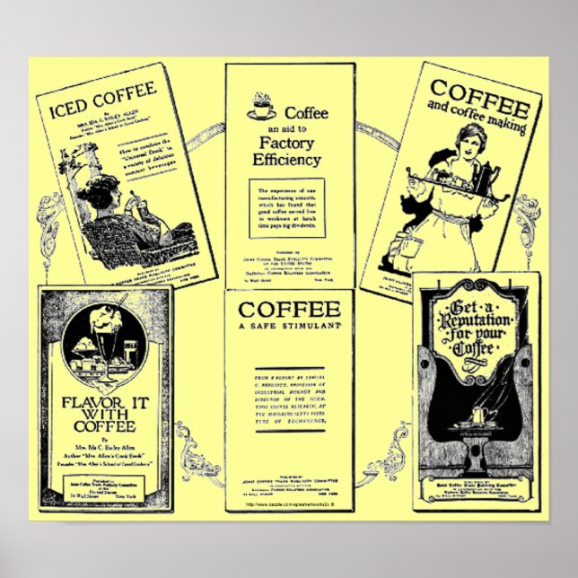 "Vintage & Historic coffee booklet medley" Poster (Front)