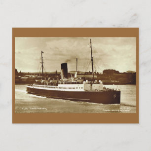 Vintage historic ships,  "SS Canterbury" Postcard