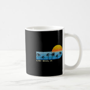 Vintage Hobie Beach, Za Palm Trees & Sunset Be Coffee Mug