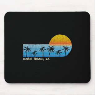 Vintage Hobie Beach, Za Palm Trees & Sunset Be Mouse Pad