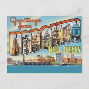 Vintage Hoboken NJ Postcard