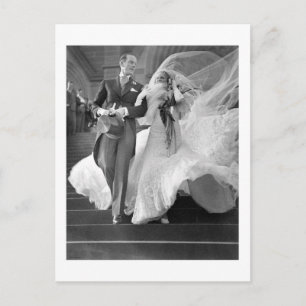 Vintage Hochzeit Postcard
