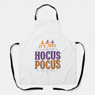 Vintage Hocus Pocus Halloween Typography Design_1 Apron