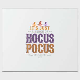 Vintage Hocus Pocus Halloween Typography Design_1 Wrapping Paper