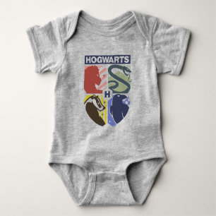 Vintage HOGWARTS™ Stamped Crest Baby Bodysuit