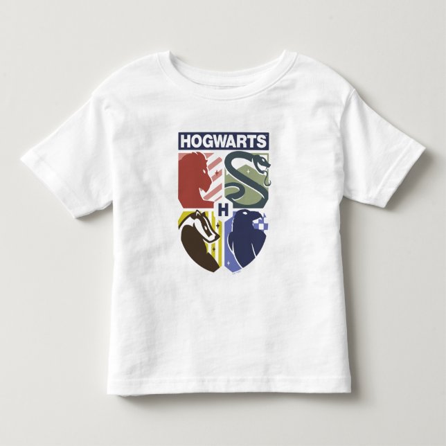 Vintage HOGWARTS™ Stamped Crest Toddler T-Shirt (Front)