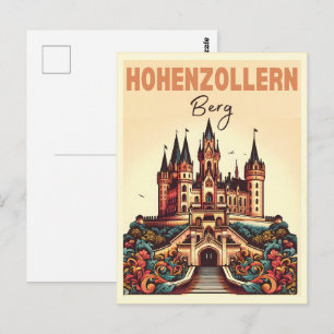 Vintage Hohenzollern Castle Burg Hohenzoller gift Postcard
