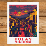 Vintage Hoi An Vietnam Ancient Town Lantern Postcard<br><div class="desc">Send a piece of Hoi An's enchanting atmosphere with this postcard! Featuring the iconic colorful lanterns illuminating the ancient streets and traditional architecture of this Vietnamese gem. Share the beauty of this UNESCO World Heritage site with friends and family. Perfect for travelers and lovers of cultural destinations.</div>
