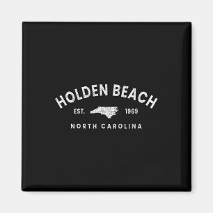 Vintage Holden Beach North Carolina Souvenir Retro Magnet