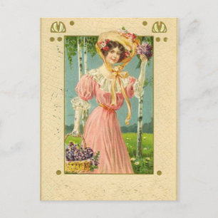 Vintage Holiday Art Easter Postcard