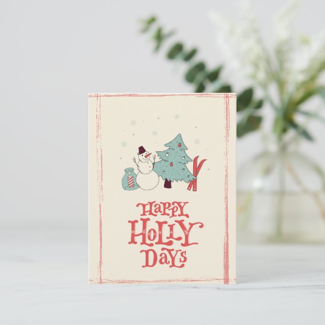 Vintage Holiday Card (Standing Front)