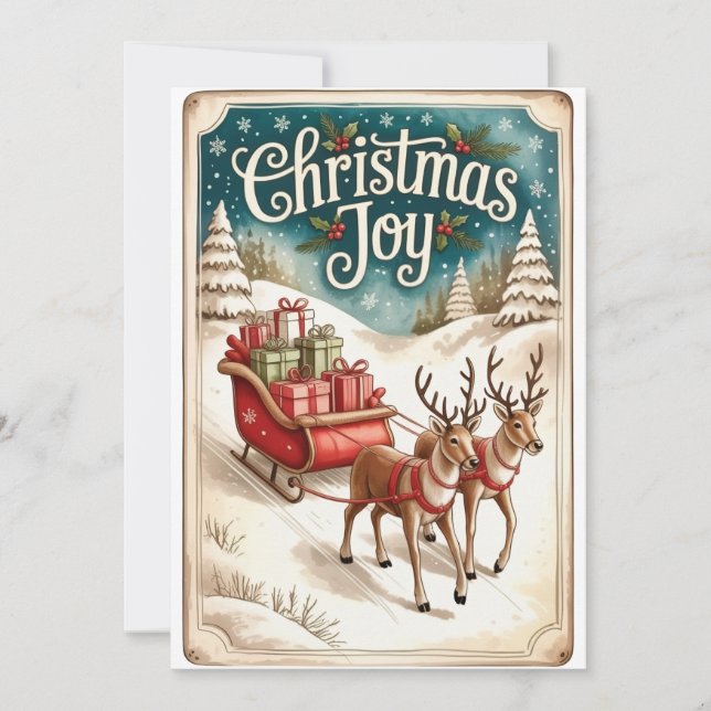  Vintage Holiday Card (Front)
