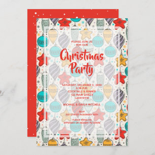 Vintage Holiday Christmas Invitations