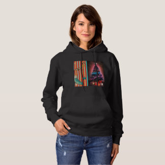 Vintage Holiday Collage Design Hoodie