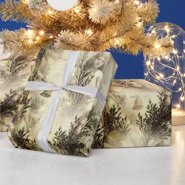 Vintage Holiday  Cute Elegant Paper Angels (Holidays)