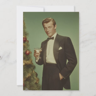 Vintage Holiday Elegance Portrait