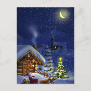 Vintage Holiday Merry Christmas Postcard