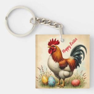 Vintage Holiday Trendy Easter Collection Key Ring