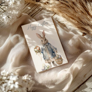 Vintage Holidays Bunny Holiday Postcard