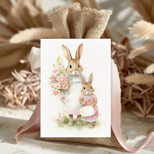 Vintage Holidays Bunny Holiday Postcard