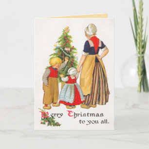 Vintage Holland Christmas Card