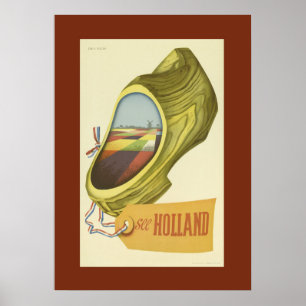Vintage Holland Travel Poster