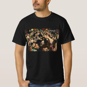 Vintage Hollywood Theme Fancy Party with Balloons T-Shirt