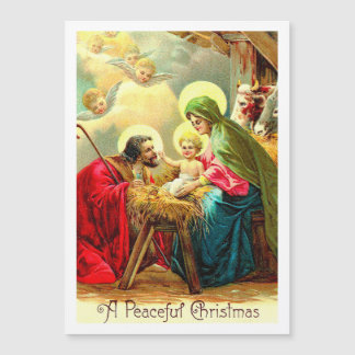 Vintage Holy Family Christmas Holiday Card