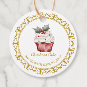 Vintage Homemade Christmas Cake Hang Tag
