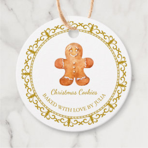 Vintage Homemade Christmas Cookies Hang Tag