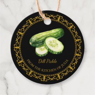 Vintage Homemade Cucumber Dill Pickle Hang Tag