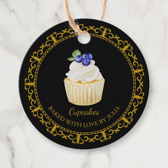 Vintage Homemade Cupcakes Hang Tag (Front)