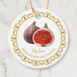 Vintage Homemade Fig Jam Hang Tag l White