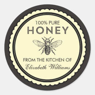 Vintage Homemade Honey Stickers