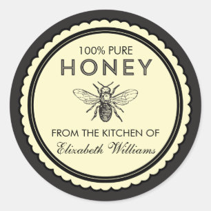 Vintage Homemade Honey Stickers