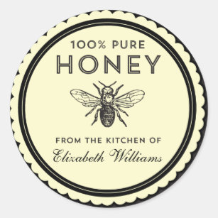 Vintage Homemade Honey Stickers