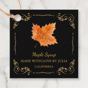 Vintage Homemade Maple Syrup Square Hang Tag